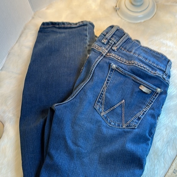 🥳HP🤩Wrangler women’s Qbaby ultimate riding jean, boot, cut, Brylee size 5/6×36 - Picture 9 of 9
